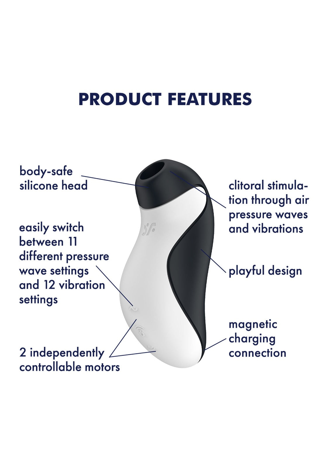 Orca Double Air Pulse Vibrator