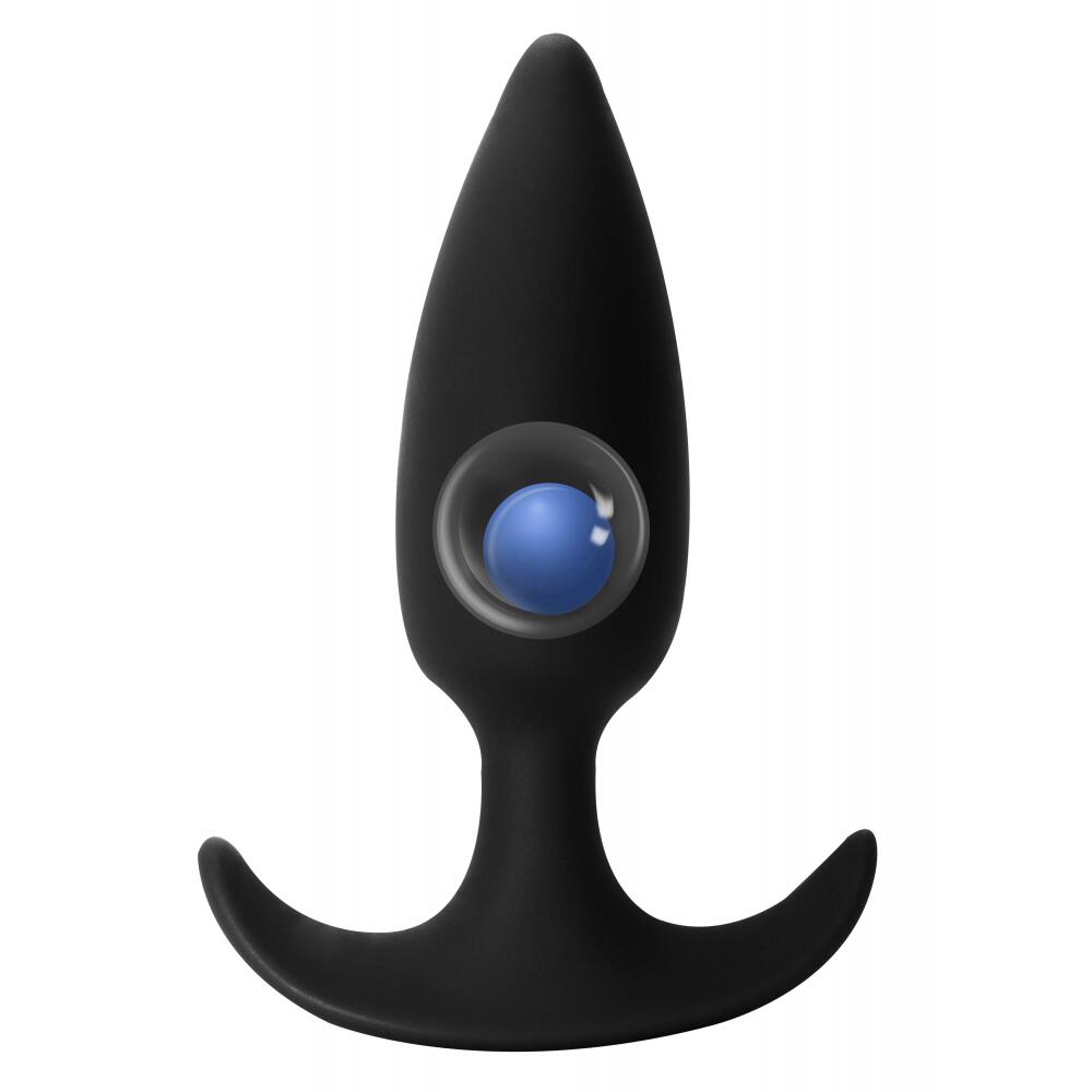 Lola Games - Plug Anale con Pallina in Metallo Delight - Nero