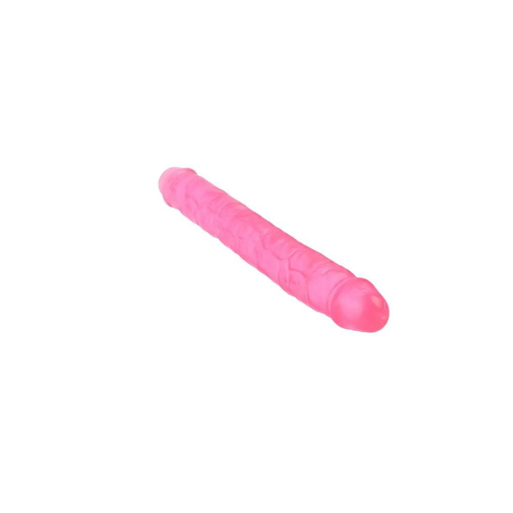 VSC Novelty - Dildo Doppio Realistico Crystal Jellies Mr. Rude 12" - Rosa