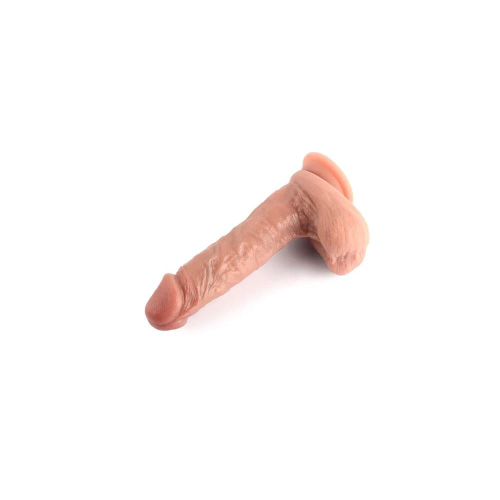 VSC Novelty - Dildo Doppio Strato in Silicone 8.2” - Color Carne