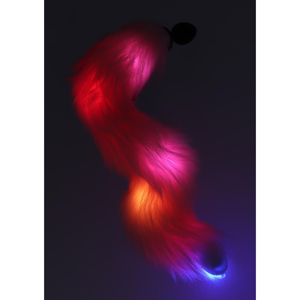Unicorn Tail & Buttplug LED Black