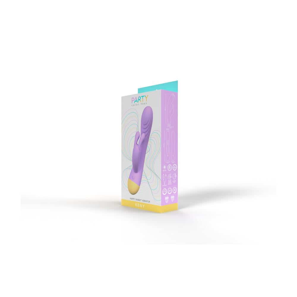 Party Color Toys - Vibratore Rabbit Ricaricabile Keny - Lilla