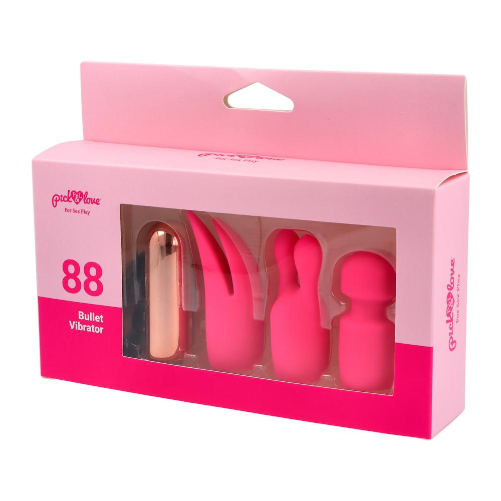 Nº 88 PROIETTILE RICARICABILE CON COPERTURE IN SILICONE ROSA