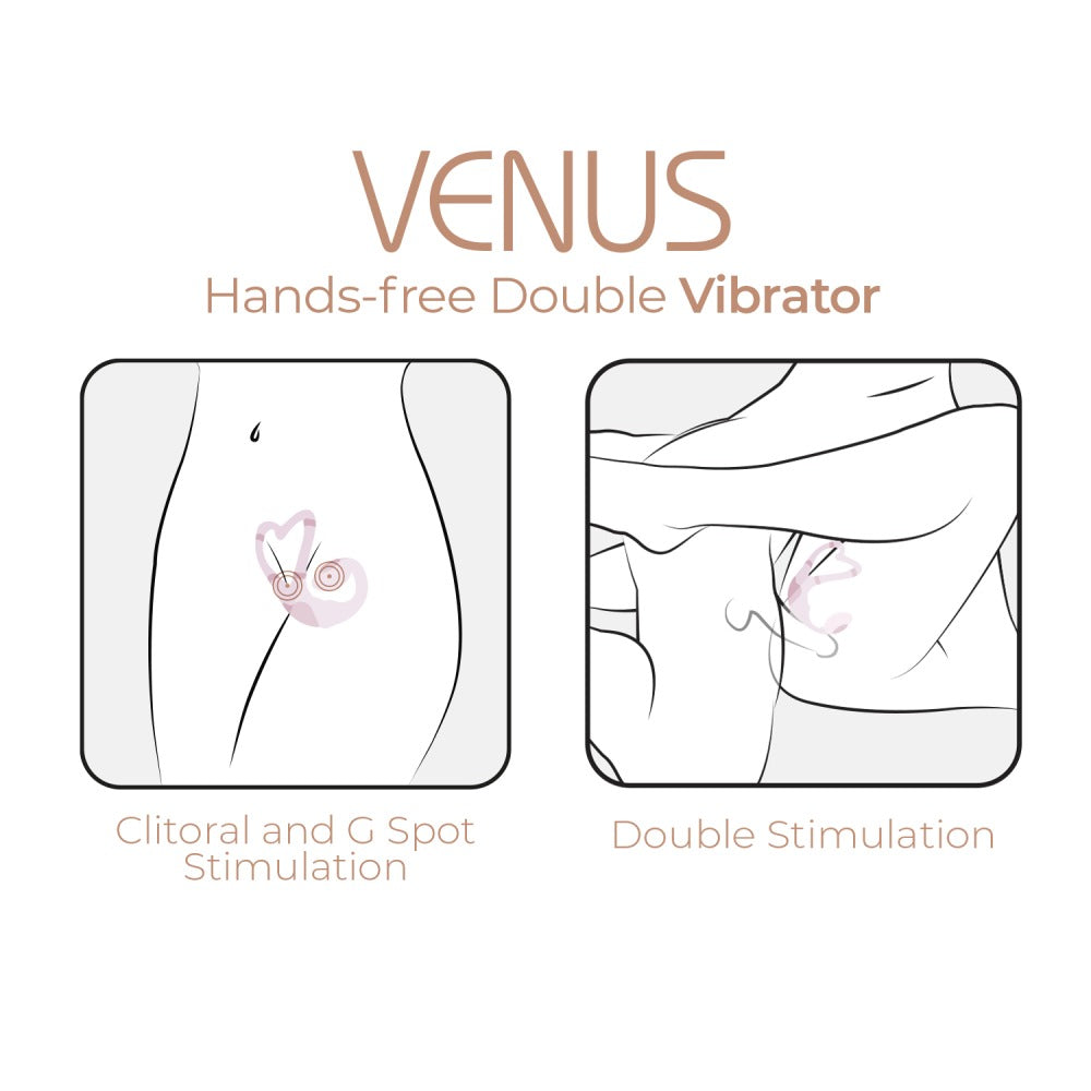Adrien Lastic - Stimolatore Clitorideo e Punto G + App Venus - Rosa