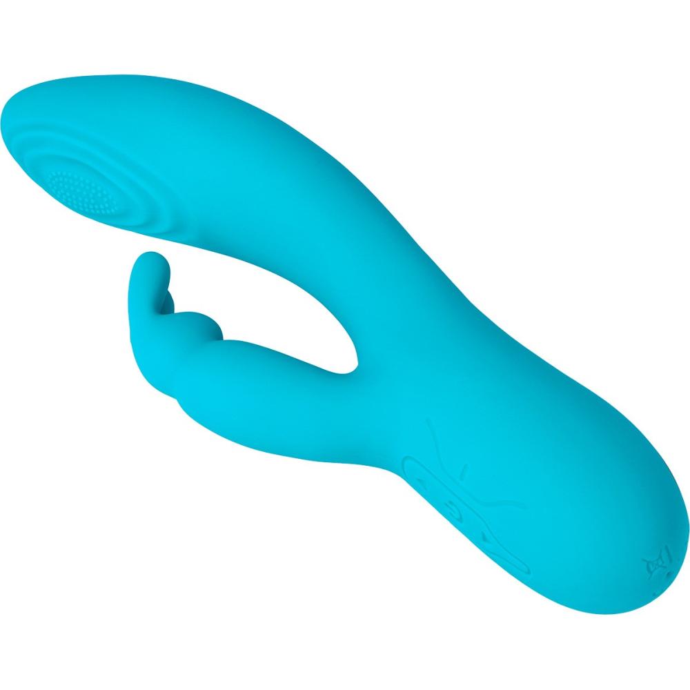 Virgite - Vibratore Tapping Rabbit V9 - Blu