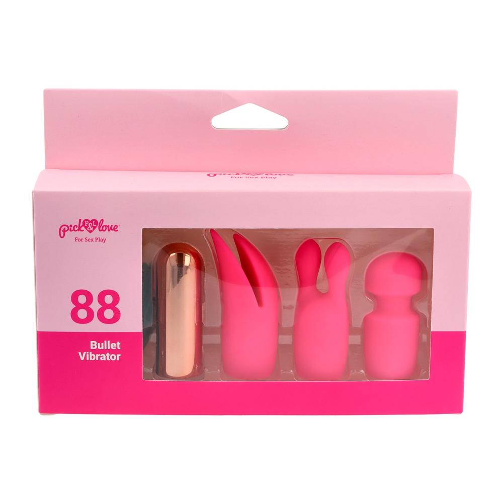 Nº 88 PROIETTILE RICARICABILE CON COPERTURE IN SILICONE ROSA