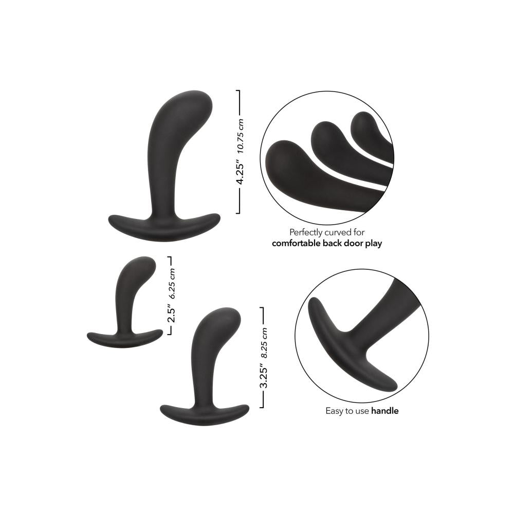Kit per la prostata in silicone nero