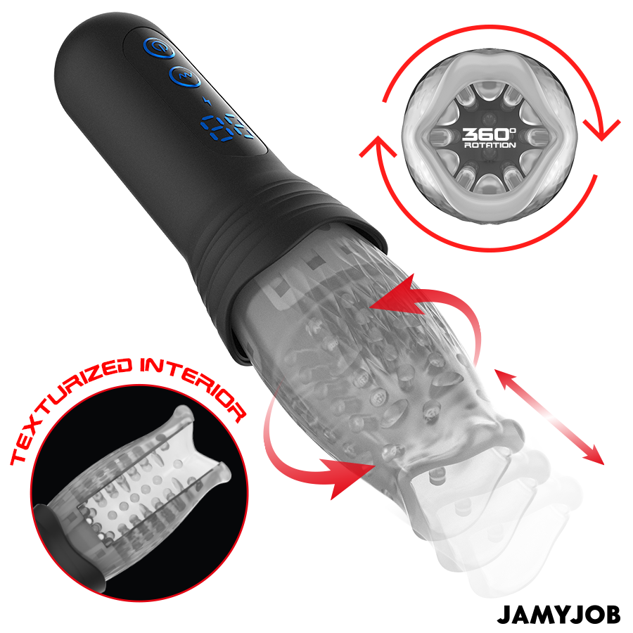 JAMYJOB SPINJOB ORAL SEX STIMULATOR CON SPINTA E ROTAZIONE