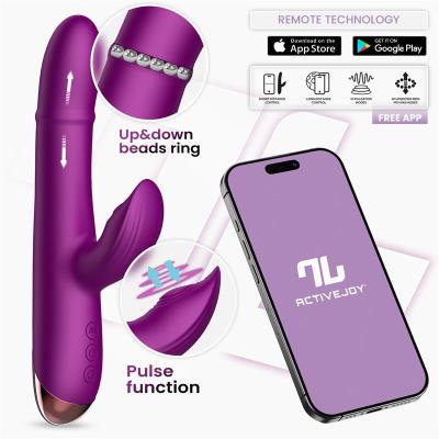 Into You - Sendel Vibe - Vibratore con Anello di Palline Interne Su e Giù e Pulsazione Clitoridea + APP