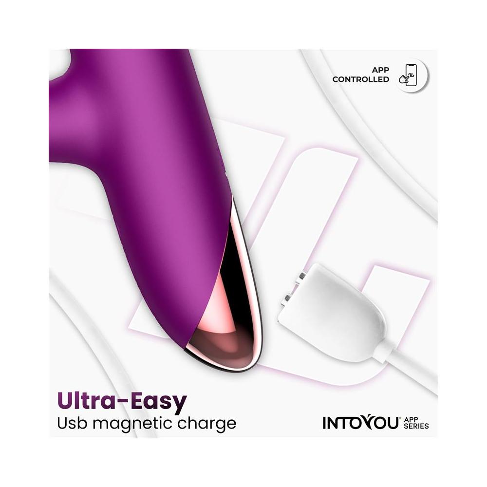 Into You - Sendel Vibe - Vibratore con Anello di Palline Interne Su e Giù e Pulsazione Clitoridea + APP