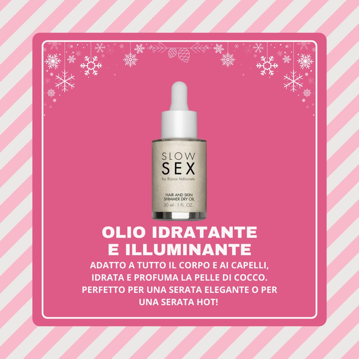 BIJOUX OLIO SECCO SLOW SEX PER CAPELLI E PELLE SHIMMER 30 ML