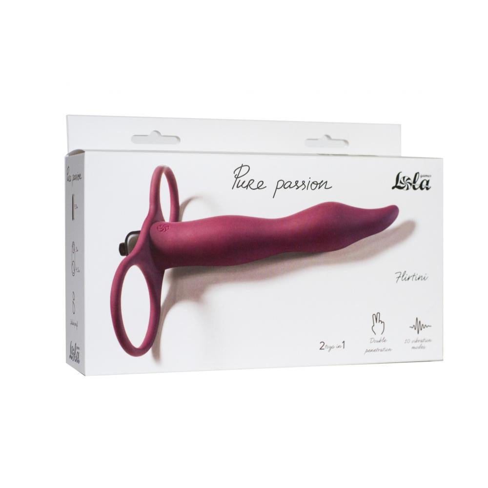 Lola Games - Dildo per Doppia Penetrazione Flirtini - Rosso