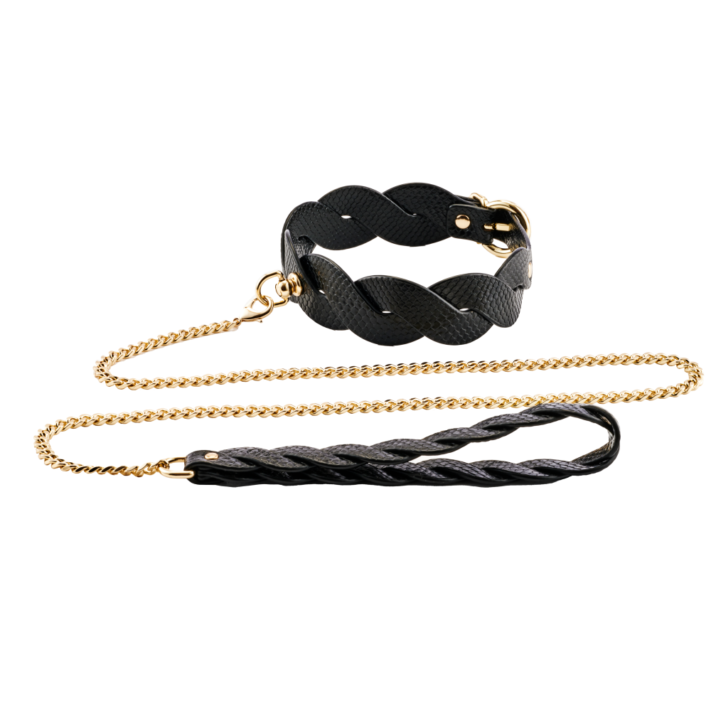 GUILTY PLEASURE LUNAR GUINZAGLIO E COLLARE INTRECCIATI