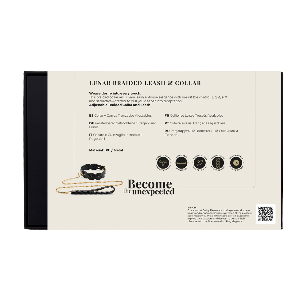 GUILTY PLEASURE LUNAR GUINZAGLIO E COLLARE INTRECCIATI