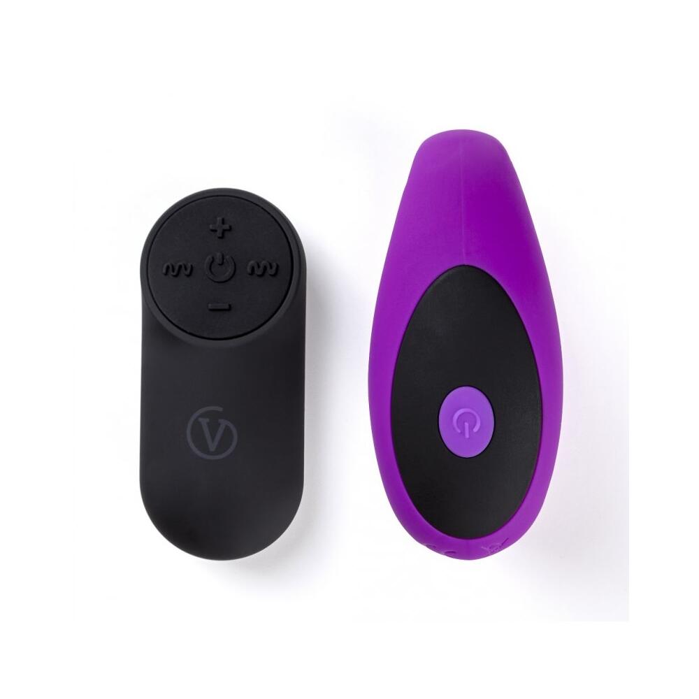 E12 Rechargeable Silicone Couple Vibrating Massager - Purple