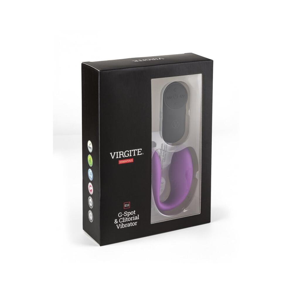 E12 Rechargeable Silicone Couple Vibrating Massager - Purple