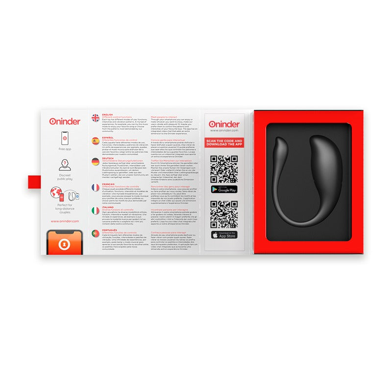 ONINDER VIBRATING EGG BLACK - FREE APP
