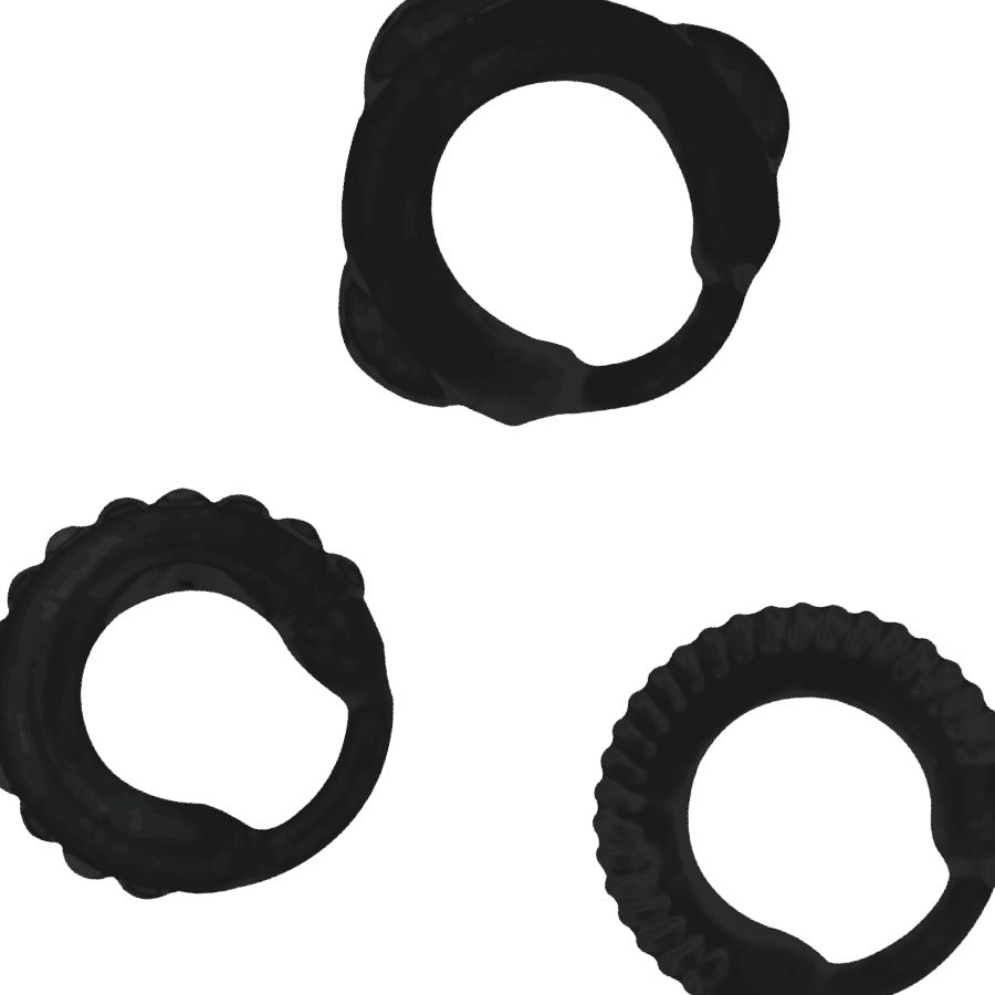 ADDICTED TOYS C-RING SET BLACK