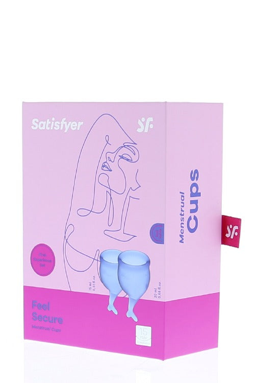 SATISFYER FEEL SECURE MENSTRUAL CUP BLUE