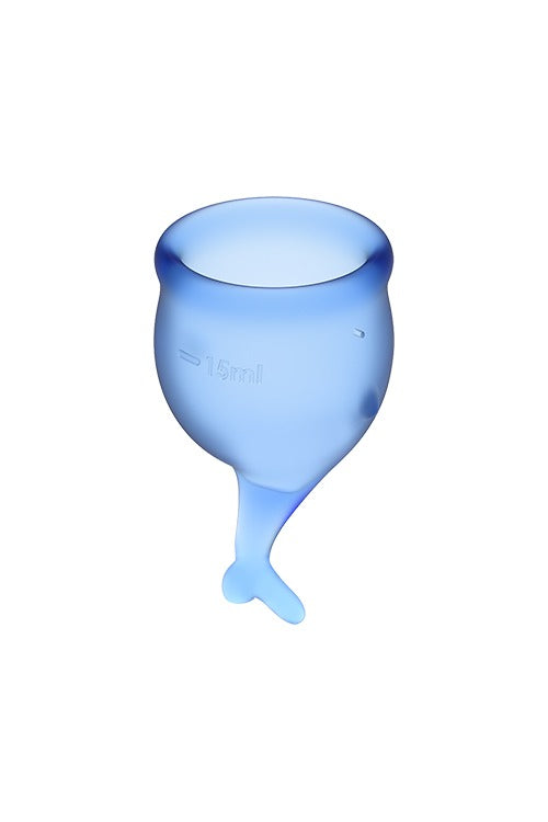 SATISFYER FEEL SECURE MENSTRUAL CUP BLUE