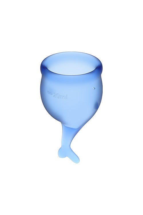 SATISFYER FEEL SECURE MENSTRUAL CUP BLUE