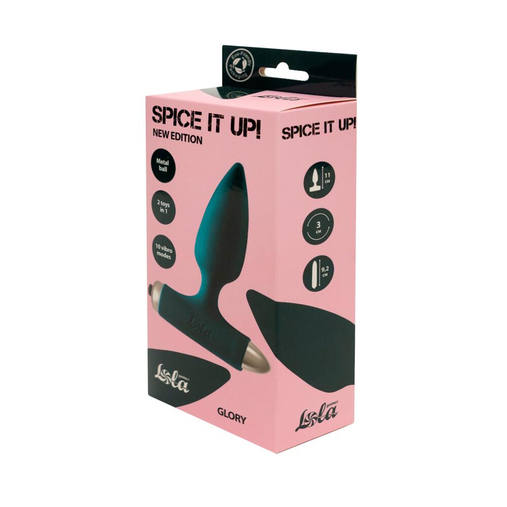 Vibrating Anal Plug with Metal Ball Spice it up Glory