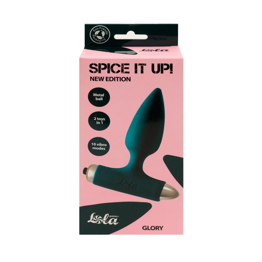 Vibrating Anal Plug with Metal Ball Spice it up Glory