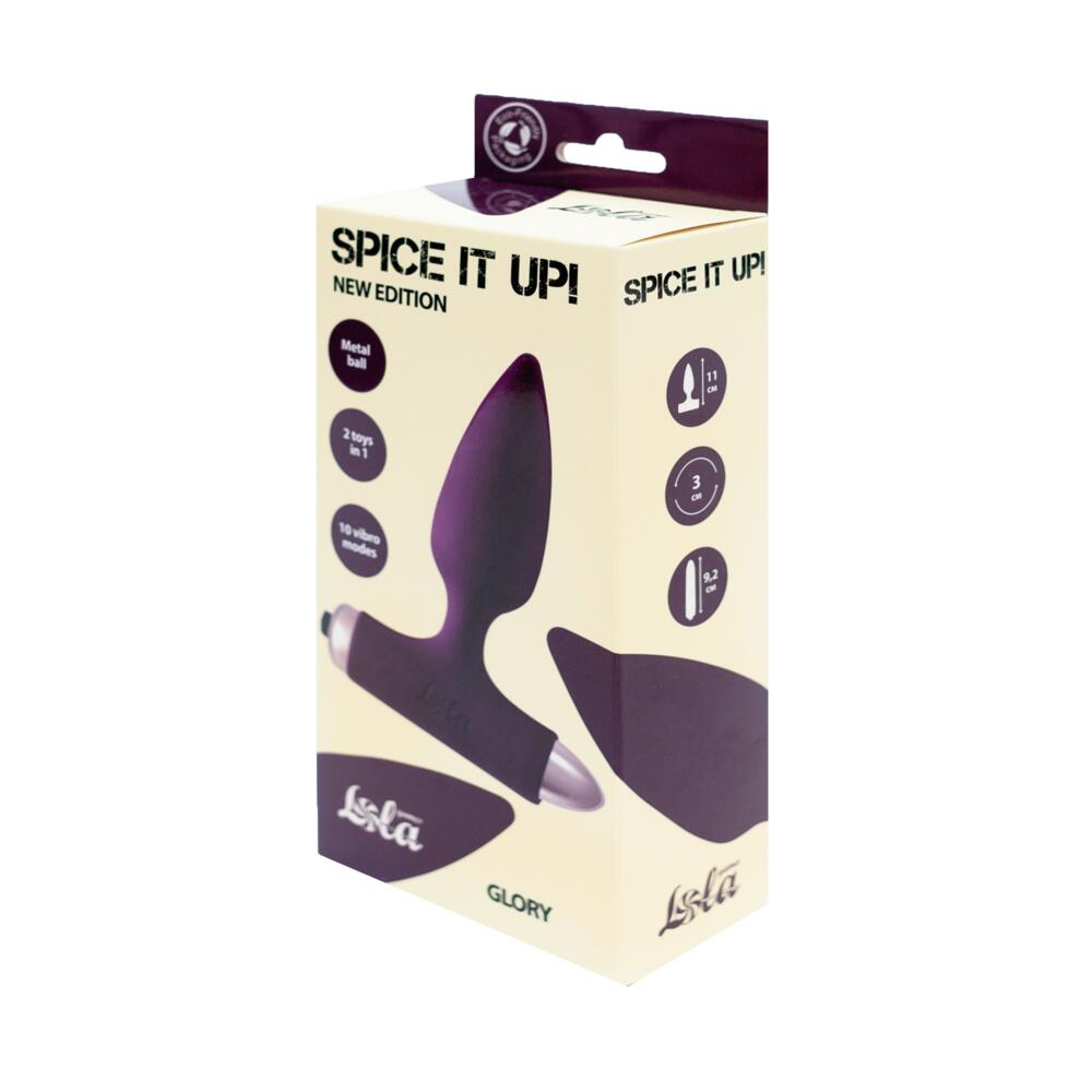 Vibrating Anal Plug with Metal Ball Spice it up Glory