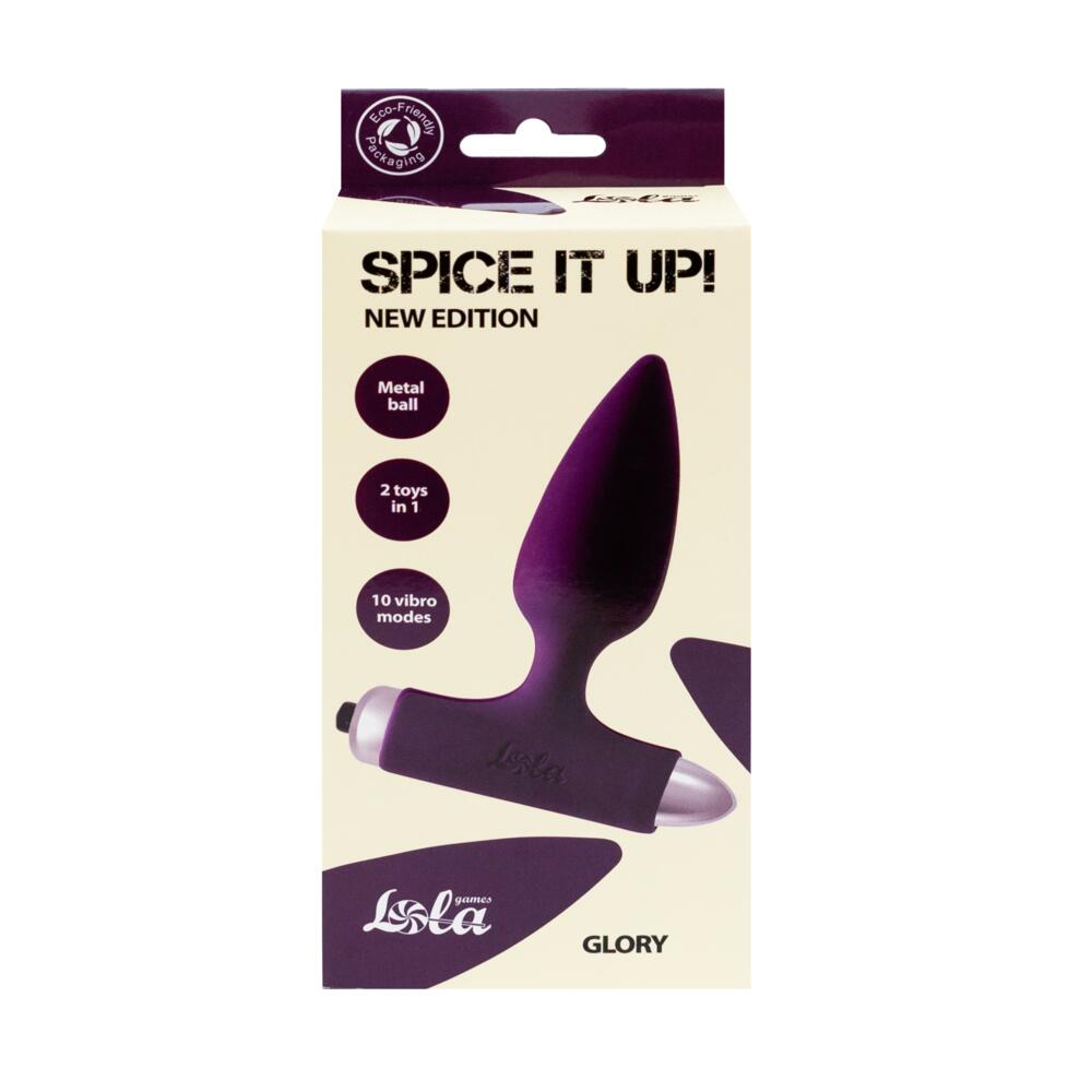 Vibrating Anal Plug with Metal Ball Spice it up Glory