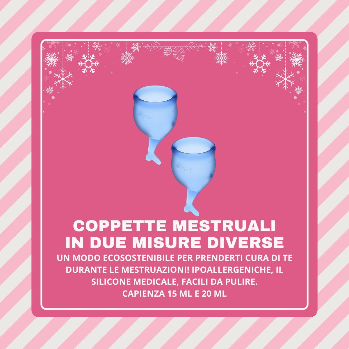 SATISFYER FEEL SECURE MENSTRUAL CUP BLUE