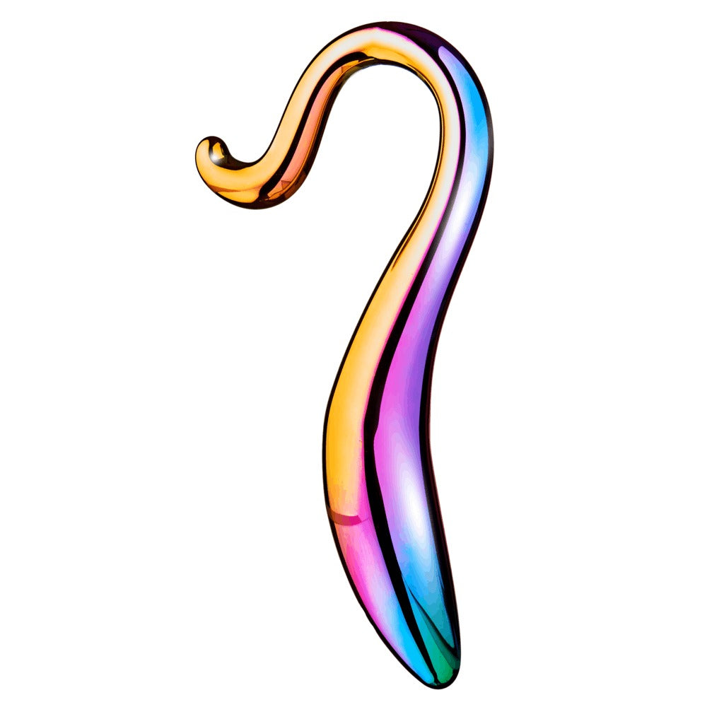 GLAMOUR GLASS ELEGANT CURVED DILDO