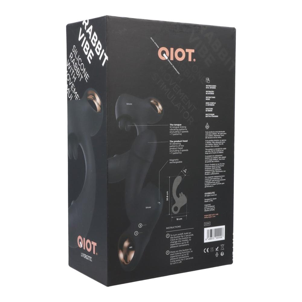 Qiot by Virgite - Rabbit Vibrator Model 1 - Musta