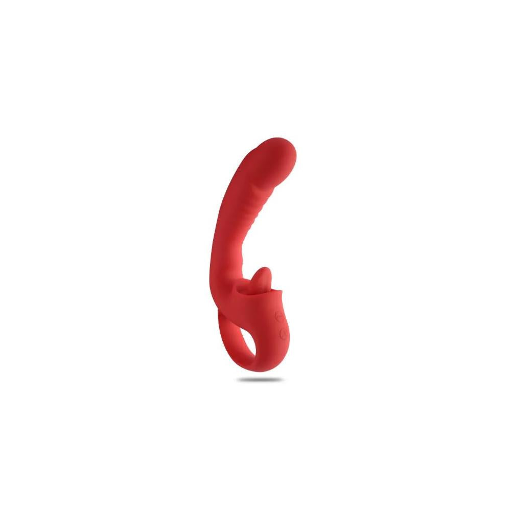 VSC Novelty - Vibratore Punto G - Licking Pleasure Luxury - Rosso