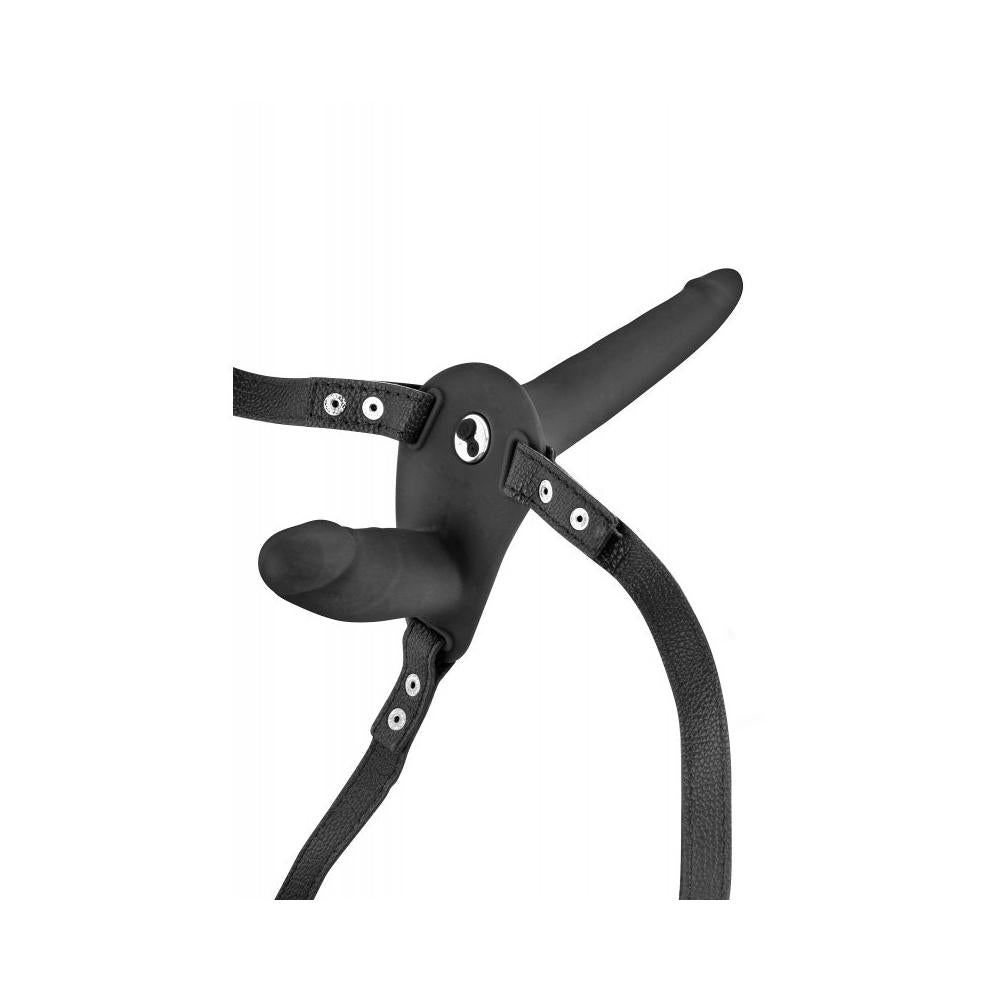 Fetish Tentation - Strap-On Harness Vibrante 15,5 cm - Nero