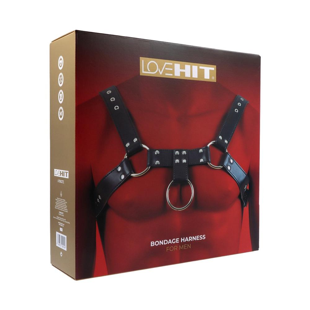 Love Hit by Virgite - Pettorale da Uomo Mod.2 - Nero