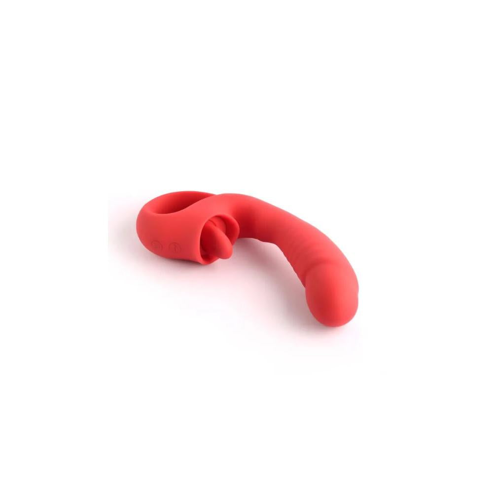 VSC Novelty - Vibratore Punto G - Licking Pleasure Luxury - Rosso