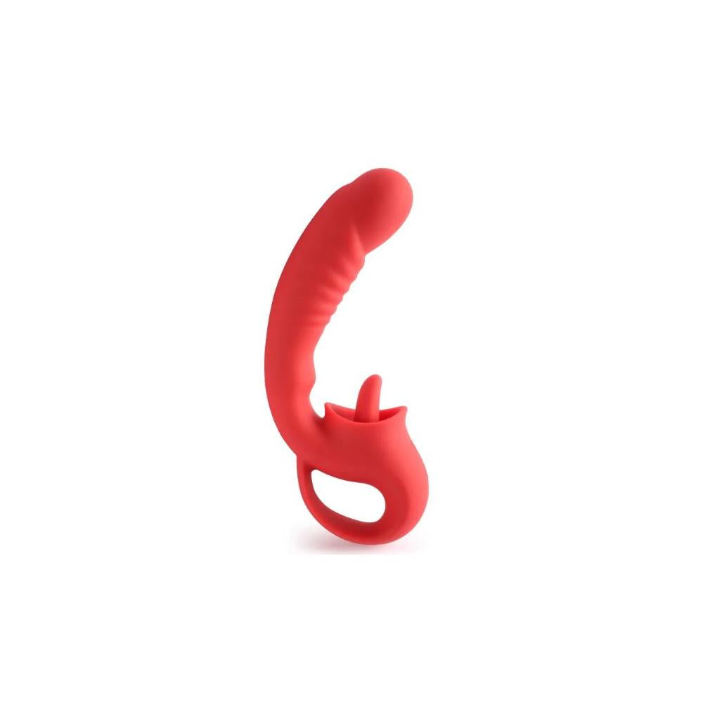 VSC Novelty - Vibratore Punto G - Licking Pleasure Luxury - Rosso