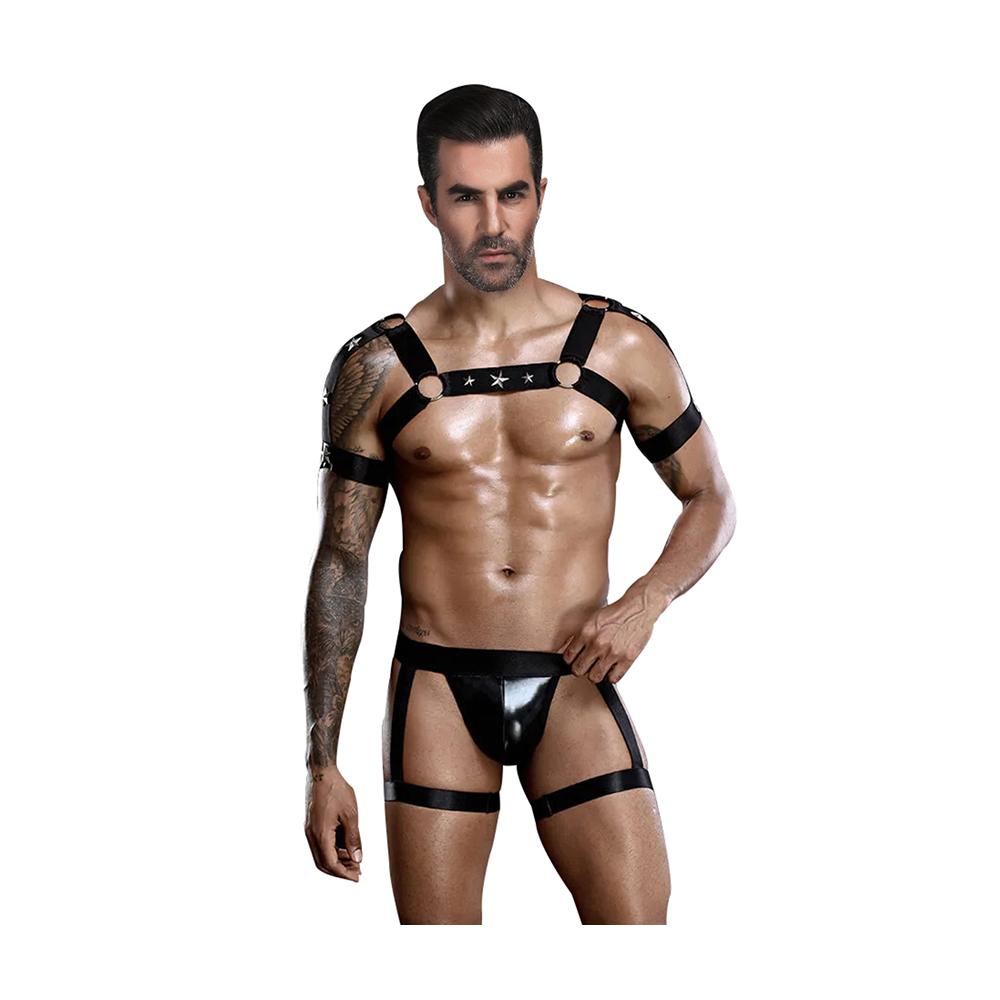 Oh Yeah - Harness Uomo in Ecopelle con Stelle