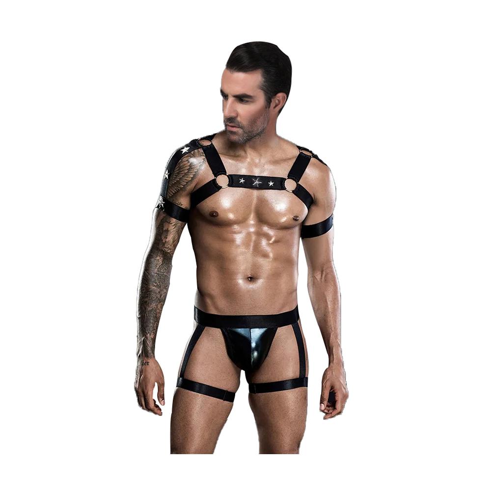 Oh Yeah - Harness Uomo in Ecopelle con Stelle