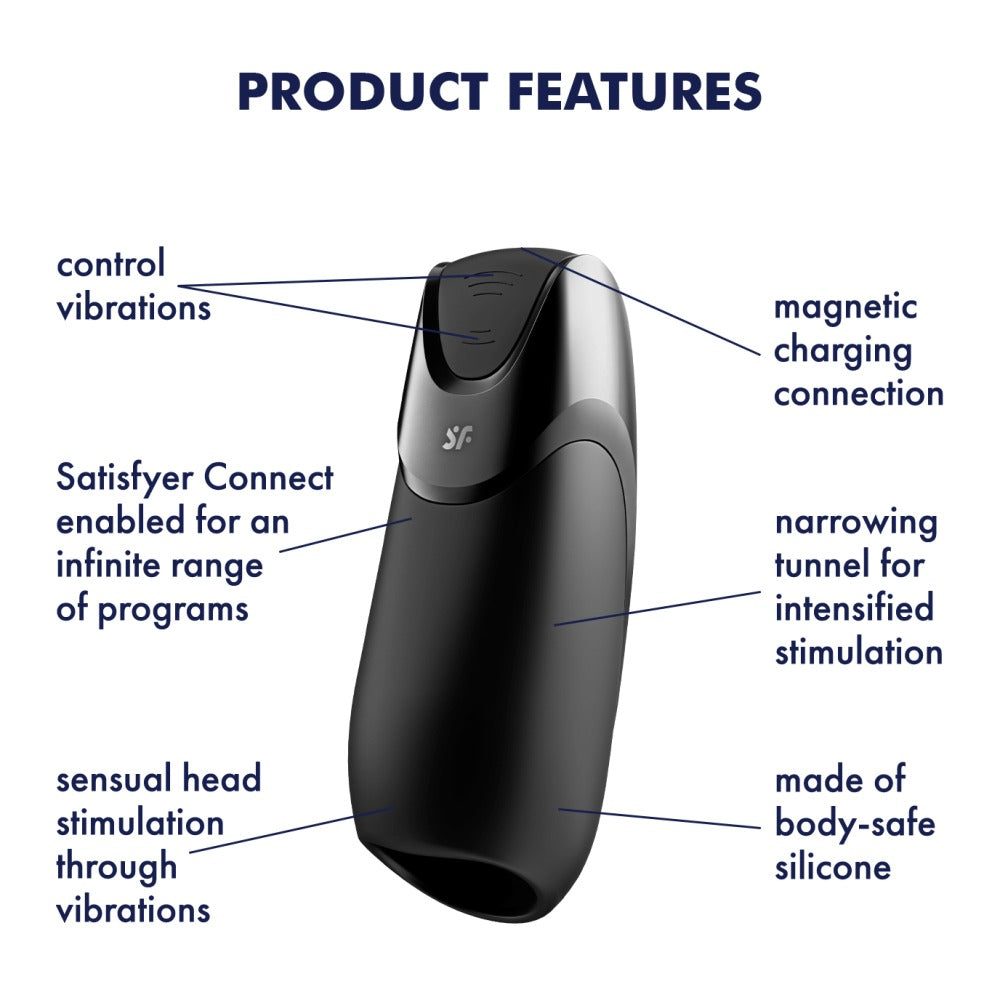 Satisfyer - Men Vibration - App Controlled - Nero