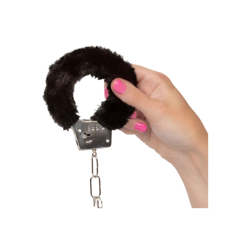 Playful Furry Cuffs Black