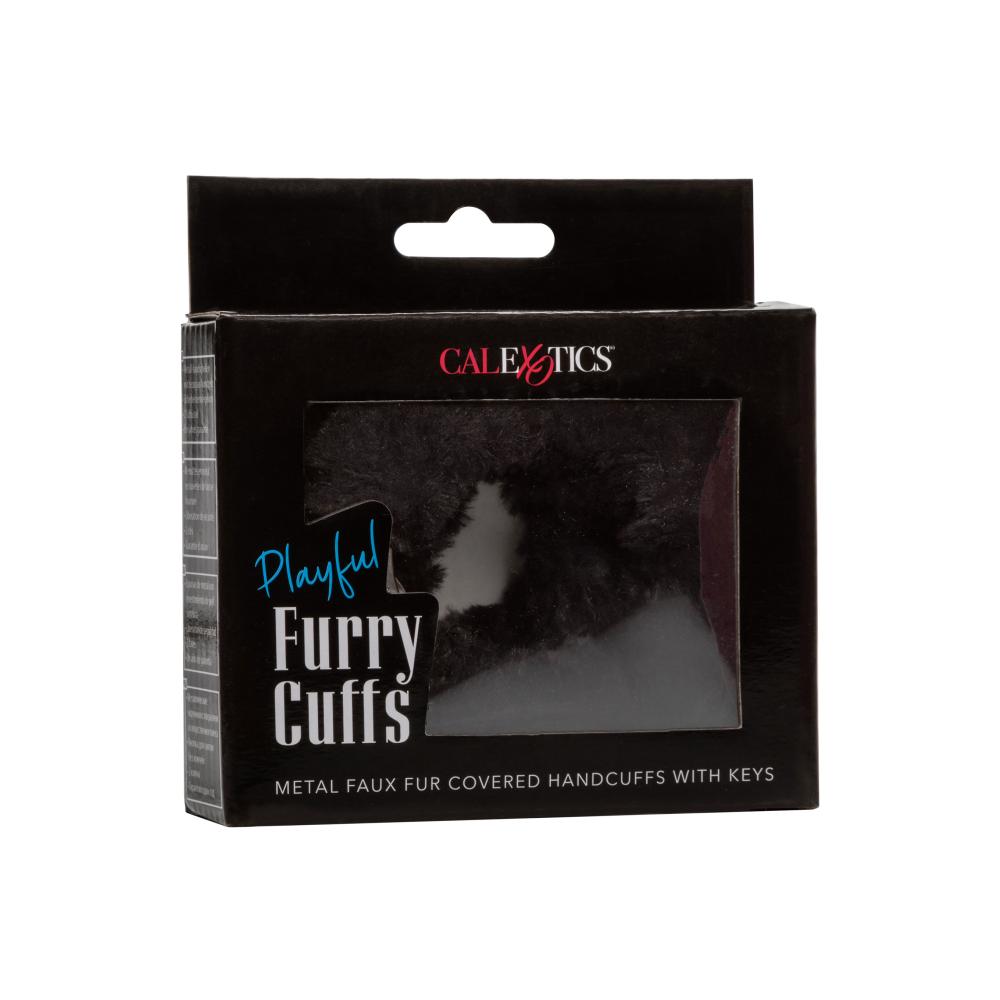 Playful Furry Cuffs Black