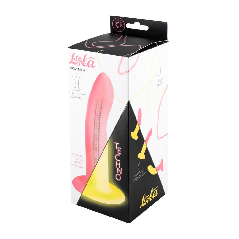 Lola Games - Dildo Pieghevole Fluorescente Moon Beam - Rosa