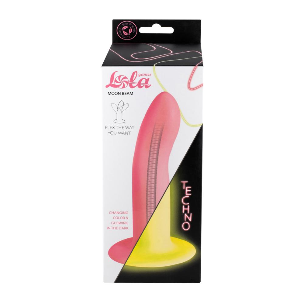 Lola Games - Dildo Pieghevole Fluorescente Moon Beam - Rosa