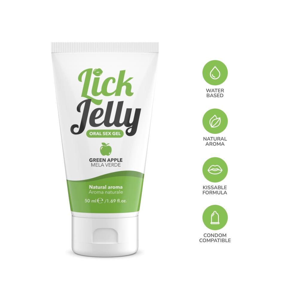 Lick Jelly Commestibile alla Mela Verde - 50 ml