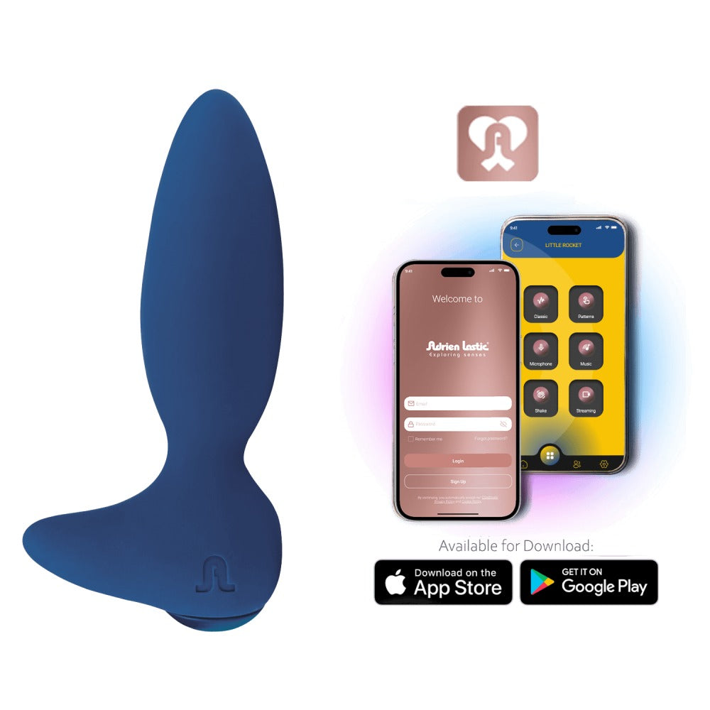 Adrien Lastic - Vibratore Anale + App Little Rocket II - Blu