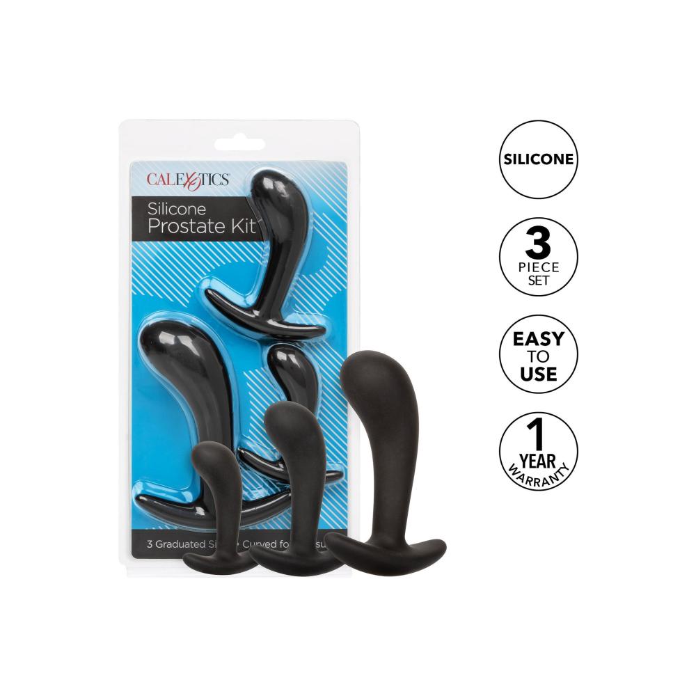 Kit per la prostata in silicone nero