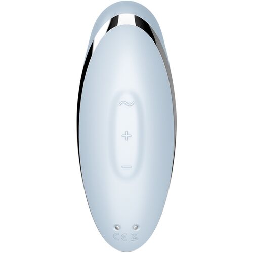 SATISFYER - TAP & CLIMAX 2 VIBRATORE E STIMOLATORE BLU