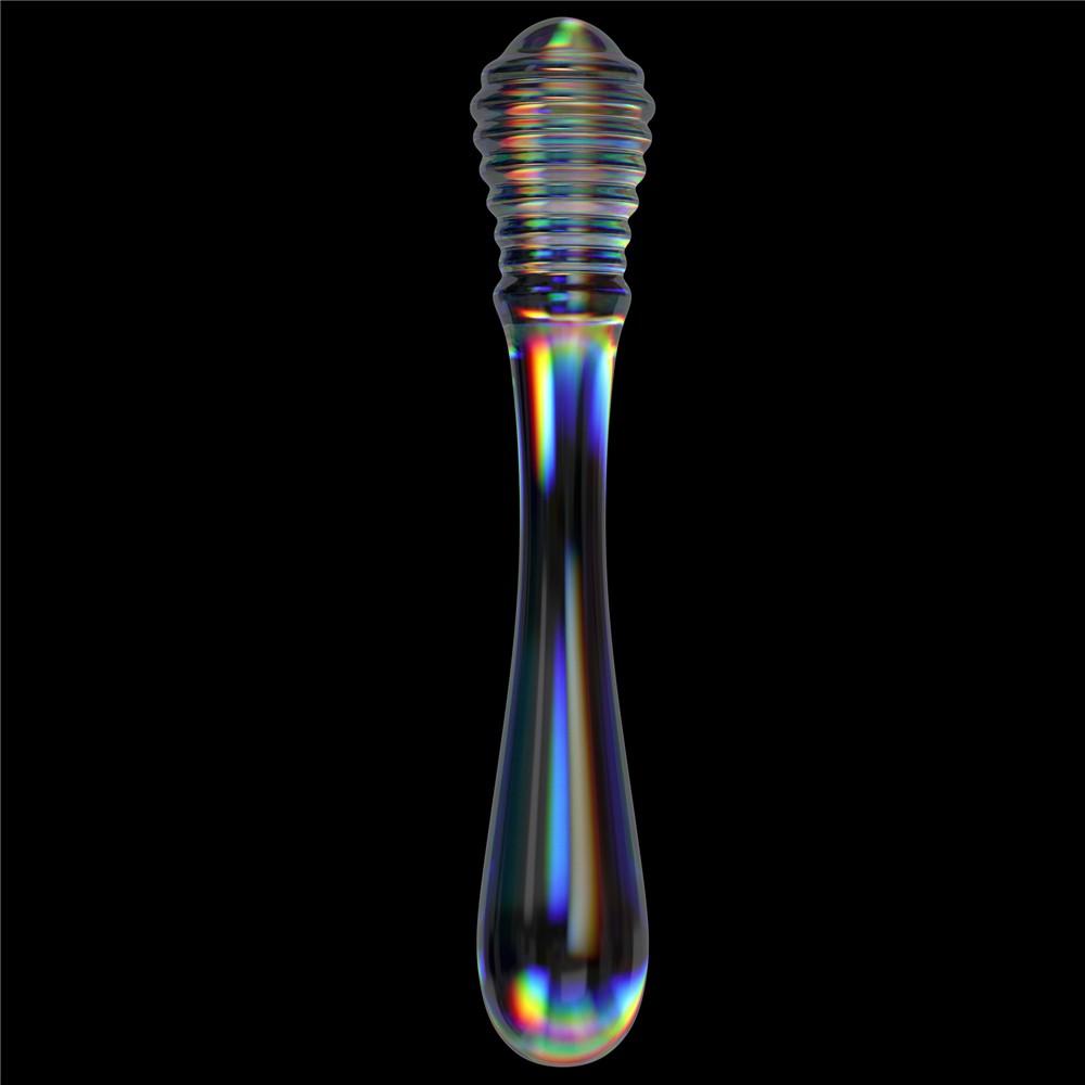 Dildo in vetro Twilight Gleam - Piaceri gemelli