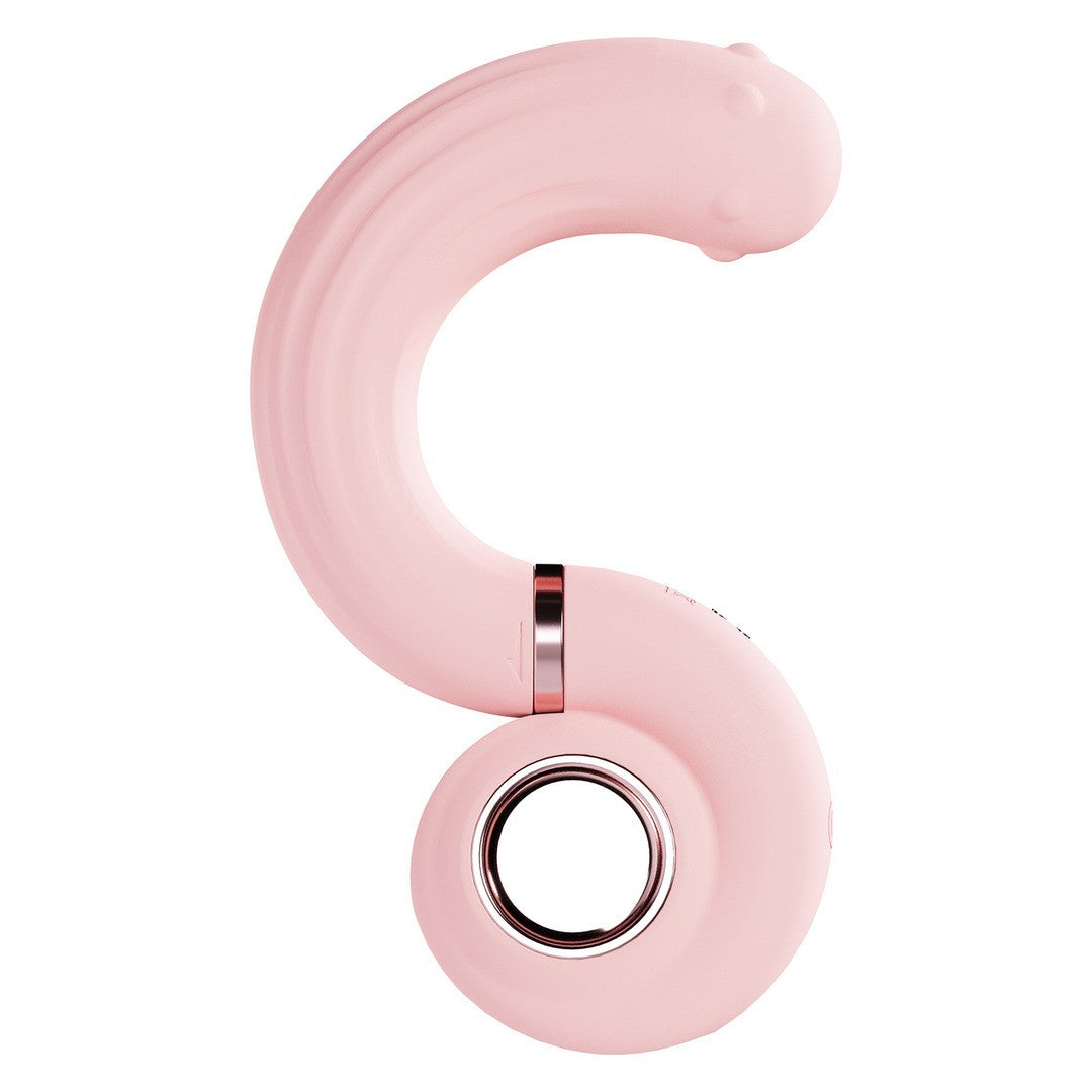 VIBRATORE CON PERLE ROTANTI PERLES SWIRL ROSA LOVELINE